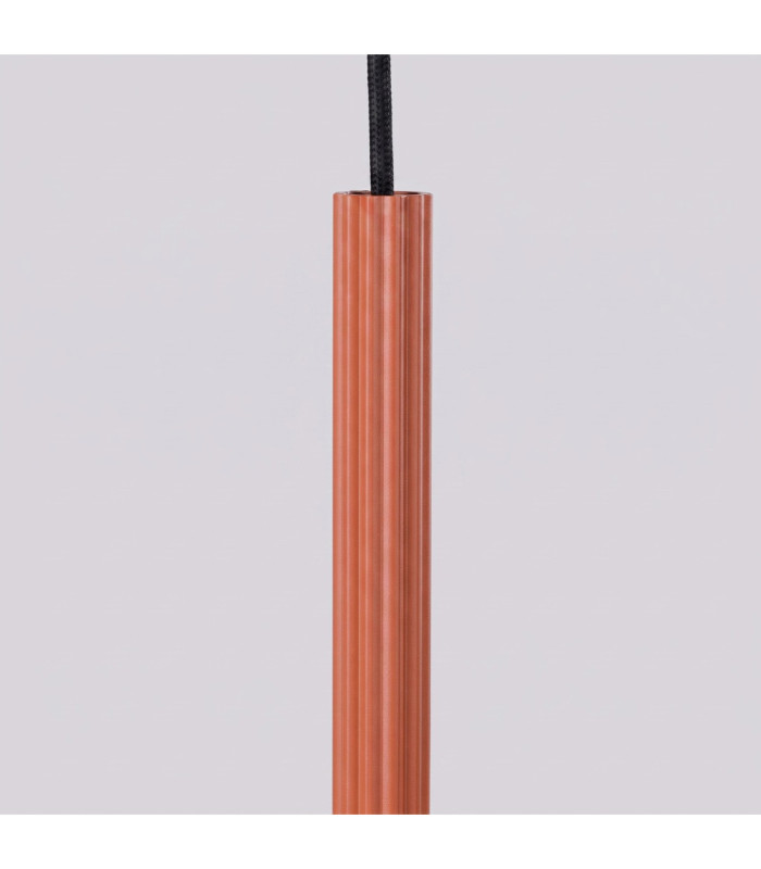 Arche Slim Pendant Ceiling Light Red Ochre 2x G9-7