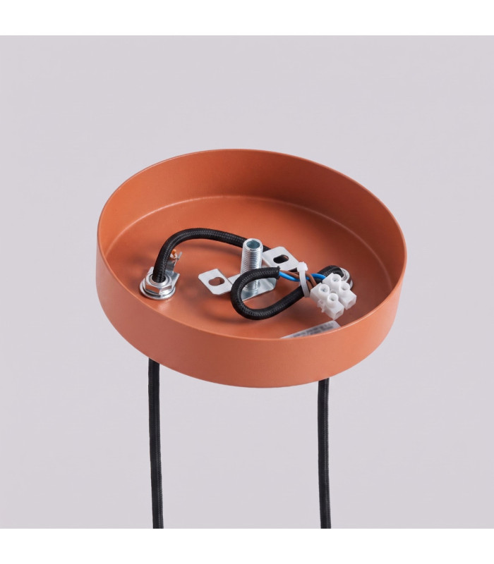 Arche Slim Pendant Ceiling Light Red Ochre 2x G9-10