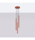 Arche Cluster Pendant Ceiling Light Red Ochre 3x G9-3