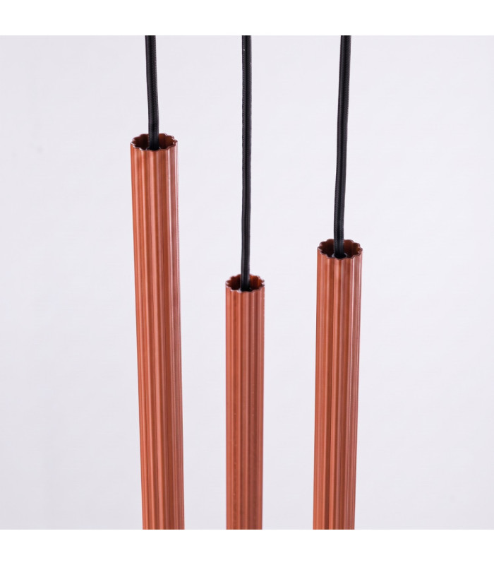 Arche Cluster Pendant Ceiling Light Red Ochre 3x G9-7