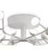 36 Light Flush Ceiling Light, Round 74cm, 100W LED, 3000K, 5500lm, White - 3