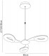 Telescopic 5 Light 30W LED 3000K, 2700lm, Satin Gold, Frosted Acrylic, Gold - 2