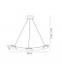 Ceiling Pendant 3 Light 21W LED 3000K, 1890lm, Satin Aluminium, Frosted Acrylic - 2