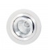 Swivel Recessed Downlight 9.2cm Round 1 x GU10 Max 50W Satin Nickel , Chrome - 4