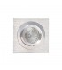 Swivel Recessed Downlight 9.2cm Square 1 x GU10 Max 50W Satin Nickel , Chrome - 3