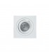 Swivel Recessed Downlight 9.2cm Square 1 x GU10 Max 50W Matt White - 4