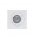 Swivel Recessed Downlight 9.2cm Square 1 x GU10 Max 50W Matt White - 5