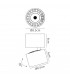 Spotlight 8.5cm Round 12W LED 3000K, 1040lm, Matt White - 2