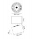 Spotlight 8.5cm Round 12W LED 4000K, 1090lm, Matt White - 2