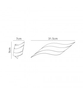Wall Light Wave 6W LED 3000K Matt White, 215lm, - 2