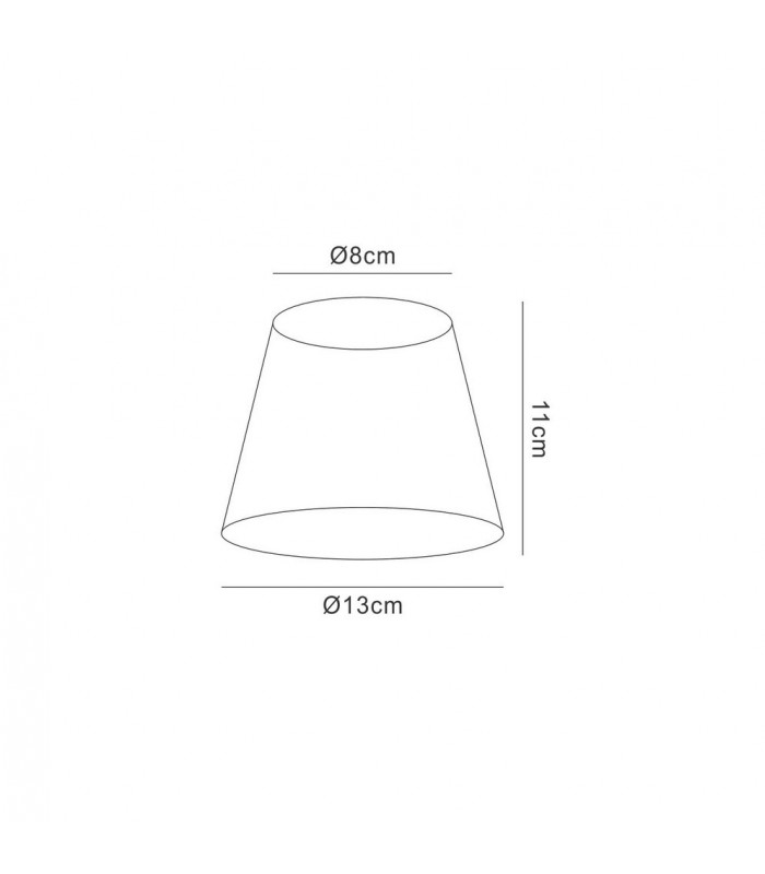 Clip On String Shade Amber Cream 80, 130mm x 110mm - 2