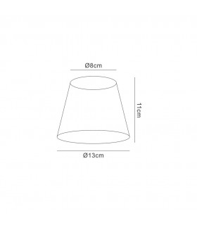 Clip On String Shade Aubergine 80, 130mm x 110mm - 2