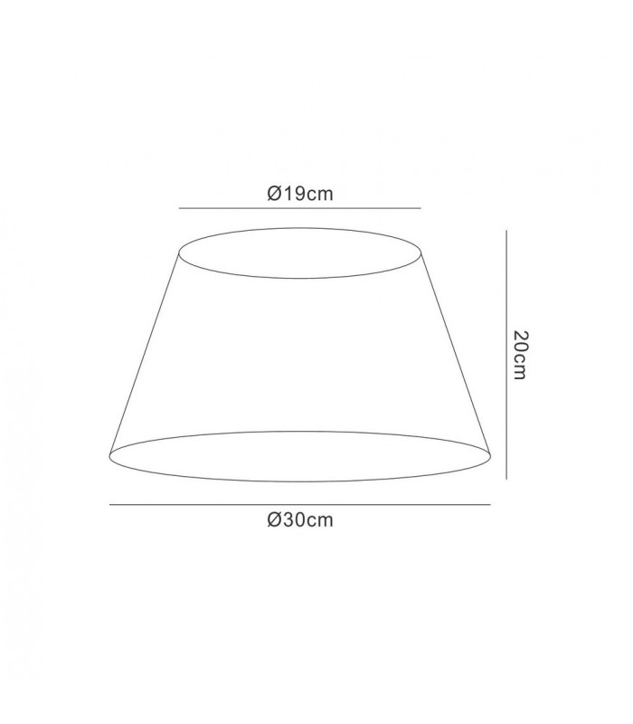 String Shade Dark Brown 190, 300mm x 195mm - 2