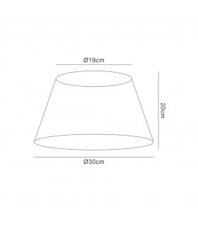 String Shade Silver Grey 190, 300mm x 195mm - 2
