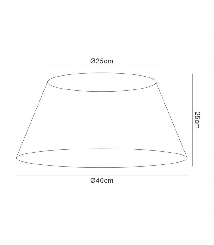 String Shade Dark Brown 250, 400mm x 250mm - 2