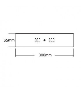 Surface mounted Round 12inch 24W Natural White 4000K, 2000lm, White Frame, Inc. Driver - 2