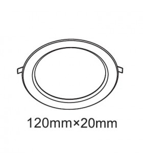 Recessed Downlight Round Panel 4inch 6W Natural White 4000K, 420lm, White Frame, Inc. Driver - 2