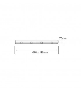 LED IP65 0.6M (Double Tube) - 2