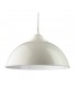 1 Light Dome Ceiling Pendant Cream with Metal Shade, E27 - 1