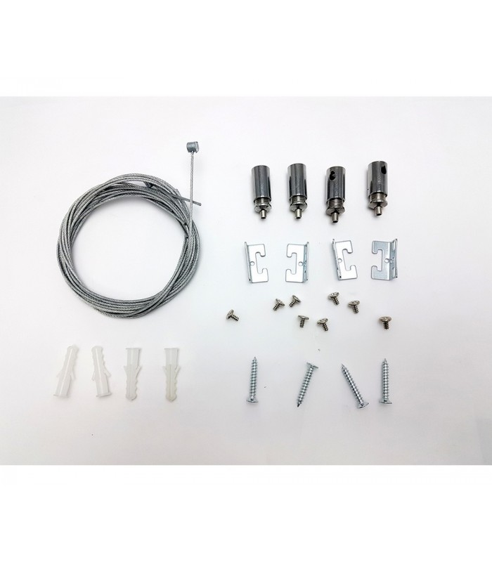 LED Accessory Kit 4 'L' Type: 'L' Type Sheet Ironx4Pcs, M3X7 Screwx8Pcs, Wirex4Pcs, Connector,Screw Anchor, M4X25 Screwx4Pcs - 2