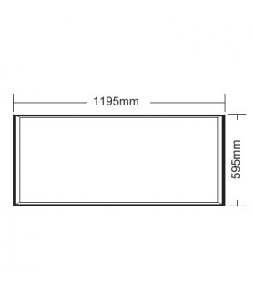 LED Panel  600 x 1200 60W Natural White 4000K, 5400lm, White, Inc. Driver - 2