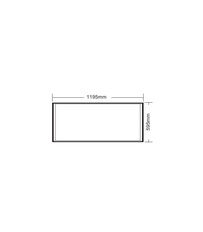 LED Panel  600 x 1200 60W Natural White 4000K, 5400lm, White, Inc. Driver - 2