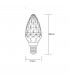 Candle E14 3W Cool White 4000K 320lm, Clear Crystal - 2