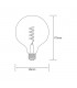 E27 Dimmable 230V 5W Warmwhite 1800K, Gold - 2