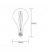 LED GLS A160, M E27 Dimmable 230V 8W Warmwhite 1800K, Gold, 5yrs Warranty - 2