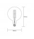 LED Globe D300, H E40 Dimmable 230V 8W Warmwhite 1800K, Gold, 5yrs Warranty - 2