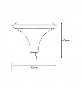 LED GU10 Dimmable 4.5W Cool White 4000K 330lm (1, 1) - 2