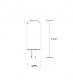G4 12V 2W Warm White 3000K, 165lm, Clear - 2