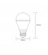 GLS E27 230V 5W Cool White 4000K 420lm (1, 1) - 2