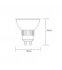 GU10 230V 2.5W Warm White 3000K 200lm (Silver) (1, 1) - 2