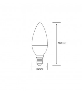 Candle E14 230V 2W Warm White 3000K 180lm (1, 1) - 2