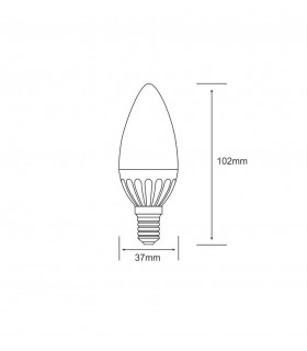 Candle Plus E14 230V 3.5W White 6400K 300lm (1, 1) - 2