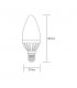 Candle Plus E14 230V 3.5W Warm White 3000K 280lm (1, 1) - 2