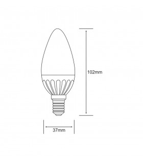 Candle Plus E14 230V 3.5W Warm White 3000K 280lm (1, 1) - 2