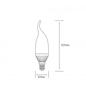 Candle Tip Plus E14 230V 3.5W White 6400K 300lm (1, 1) - 2