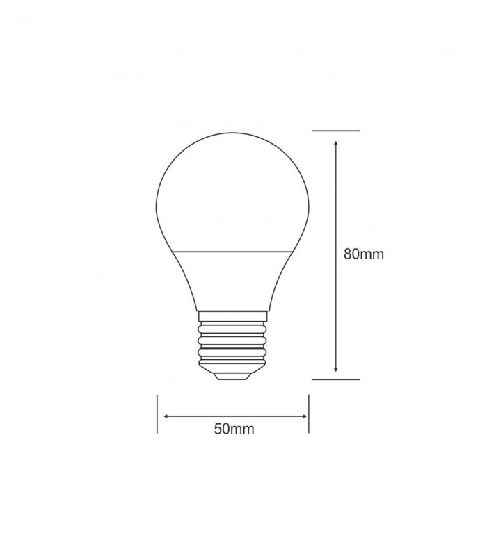 Globe E27 230V 2W Cool White 4000K 200lm (1, 1) - 2