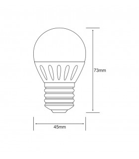 Globe Plus E27 230V 3.5W Warm White 3000K 280lm (1, 1) - 2