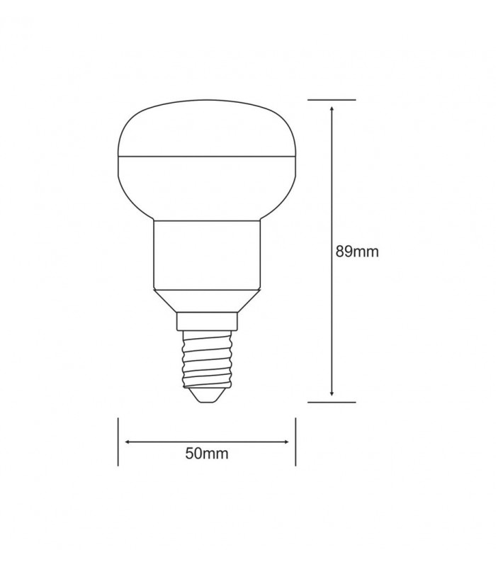 R50 E14 230V 2.5W Warm White 3000K 200lm (1, 1) - 2