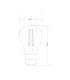LED GLS B22d Dimmable 230V 8W Warm White 2700K, 806lm, Clear - 2