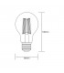 LED GLS E27 230V 8W 2200K Colour-Box (Gold) (1, 1) - 2