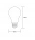 LED GLS E27 230V 8W Warm White 2700K, 806lm, Frosted - 2