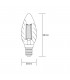 LED Candle Twisted E14 230V 4W 2200K Colour-Box (Gold) (1, 1) - 2