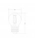 LED Globe E27 Dimmable 230V 4W Warm White 2700K, 400lm, Clear - 2
