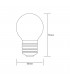 LED Globe E27 230V 4W Warm White 2700K Colour-Box (Frosted) (1, 1) - 2