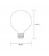 LED Globe D95 E27 230V 8W Warm White 2700K Colour-Box (Frosted) (1, 1) - 2