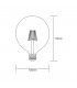 LED Globe D120 E27 230V 8W 2200K Colour-Box (Gold) (1, 1) - 2